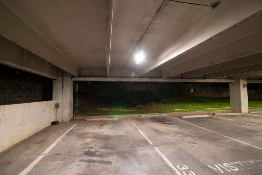 LED lighting for parking deck in Atlanta