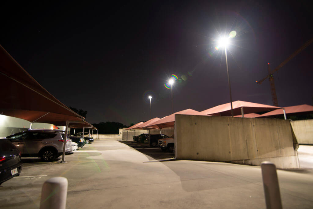 LED Lighting for parking garage in Atlanta
